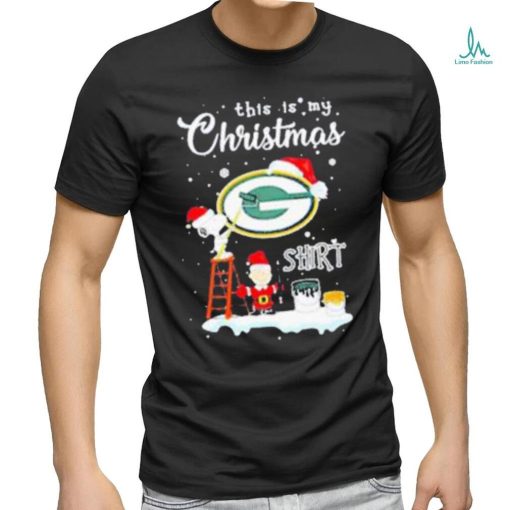 Snoopy and Charlie Brown NFL Green Bay Packers This Is My Christmas Shirt