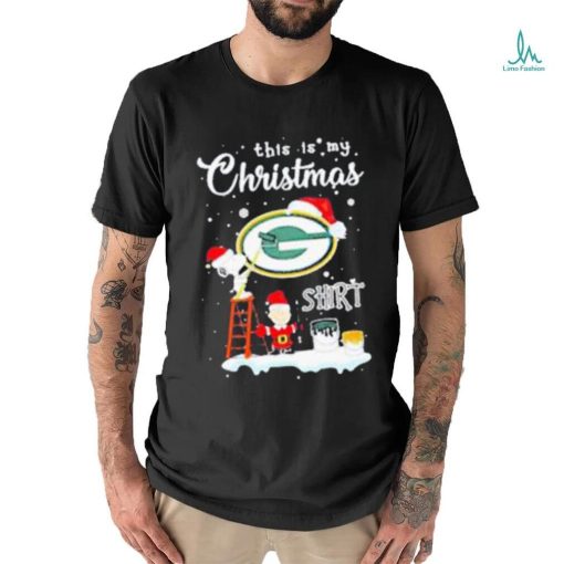 Snoopy and Charlie Brown NFL Green Bay Packers This Is My Christmas Shirt