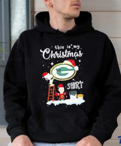 Snoopy and Charlie Brown NFL Green Bay Packers This Is My Christmas Shirt