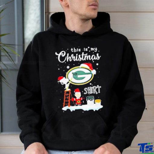 Snoopy and Charlie Brown NFL Green Bay Packers This Is My Christmas Shirt