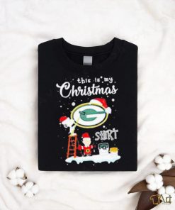 Snoopy and Charlie Brown NFL Green Bay Packers This Is My Christmas Shirt