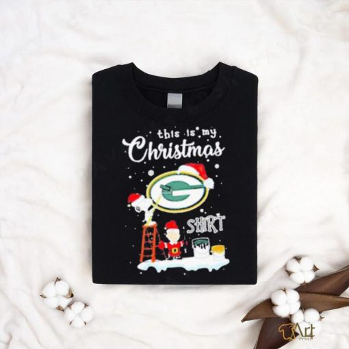 Snoopy and Charlie Brown NFL Green Bay Packers This Is My Christmas Shirt