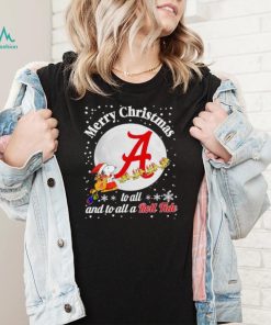 Snoopy and Woodstock Merry Christmas to all and to all a Roll Tide shirt