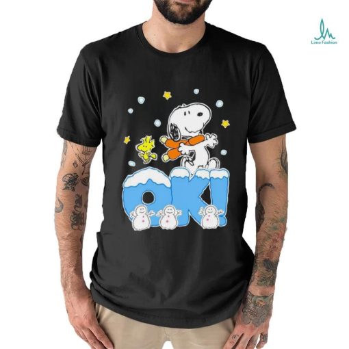 Snoopy and Woodstock Ok merry christmas shirt