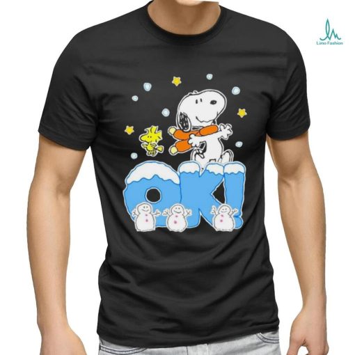 Snoopy and Woodstock Ok merry christmas shirt