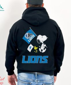 Snoopy and Woodstock detroit lions flag helmet Shirt