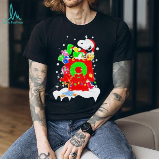 Snoopy and Woodstock gifted Christmas T shirt
