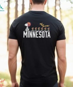 Snoopy and Woodstock university of minnesota flags shirt