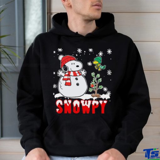 Snoopy and woodstock snowpy merry christmas shirt