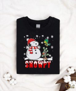 Snoopy and woodstock snowpy merry christmas shirt