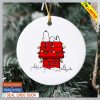 Tigers Snoopy Christmas NCAA Ornament Custom Name