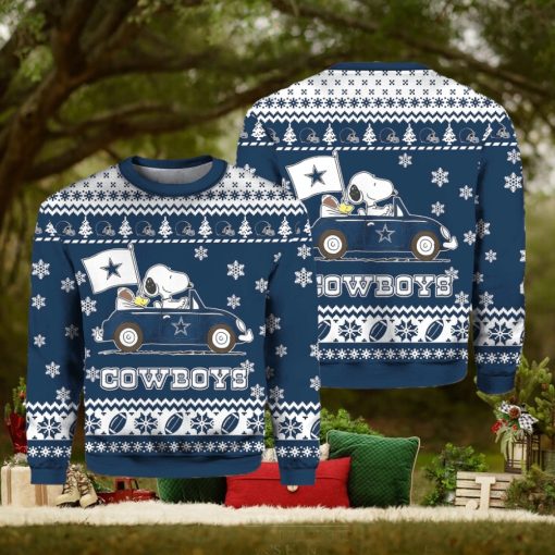 Snoppy Cowboys Christmas Ugly Sweater