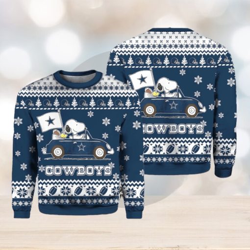 Snoppy Cowboys Christmas Ugly Sweater