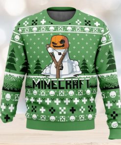 Snow Golem Minecraft Ugly Christmas Sweater 3D Printed Men And Women Christmas Hoiliday Gift