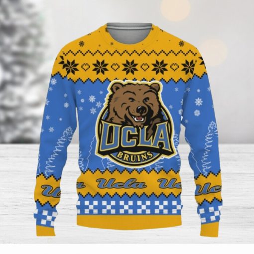 Snow Team Logo UCLA Bruins Gifts For Fan Christmas Tree Knitted Xmas Sweater Gift Holidays