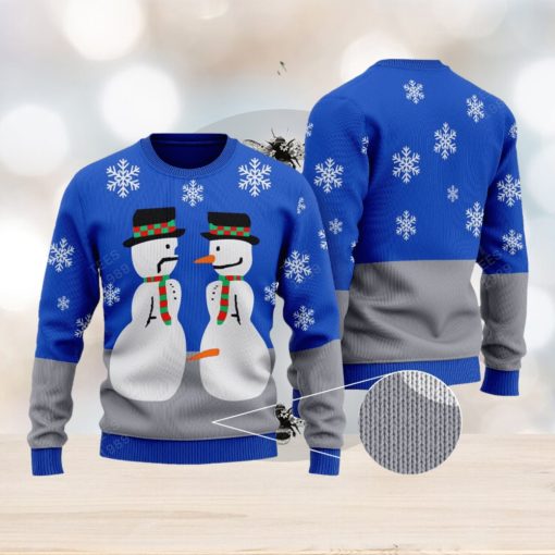 Snowman Nose Thief Ugly Christmas Sweater For Men And Women