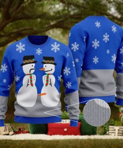 Snowman Nose Thief Ugly Christmas Sweater For Men And Women