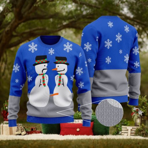 Snowman Nose Thief Ugly Christmas Sweater For Men And Women