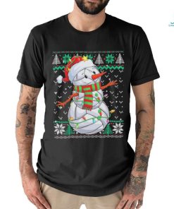 Snowman Volleyball Christmas Ball Ugly Sweater T Shirt