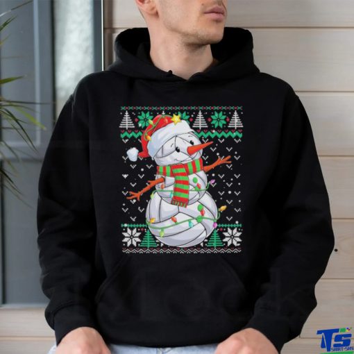 Snowman Volleyball Christmas Ball Ugly Sweater T Shirt