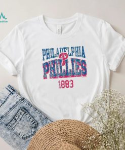 Soft As A Grape Women's Philadelphia Phillies White Wordmark Shirt