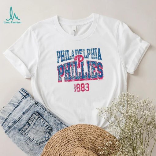 Soft As A Grape Women’s Philadelphia Phillies White Wordmark Shirt