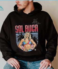 Sol Ruca Autographed & Inscribed Event Worn Superstar T Shirt