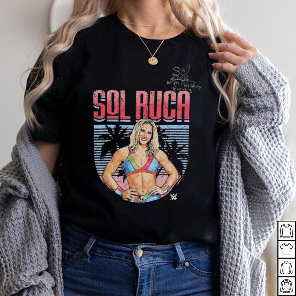 Sol Ruca Autographed & Inscribed Event Worn Superstar T Shirt Sol Ruca Autographed & Inscribed Event Worn Superstar T Shirt