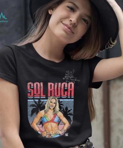 Sol Ruca Autographed & Inscribed Event Worn Superstar T Shirt