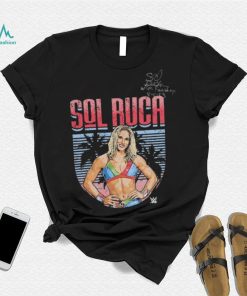 Sol Ruca Autographed & Inscribed Event Worn Superstar T Shirt