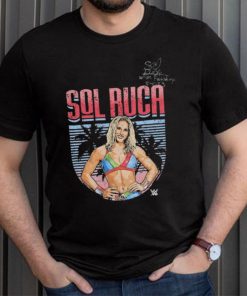Sol Ruca Autographed & Inscribed Event Worn Superstar T Shirt