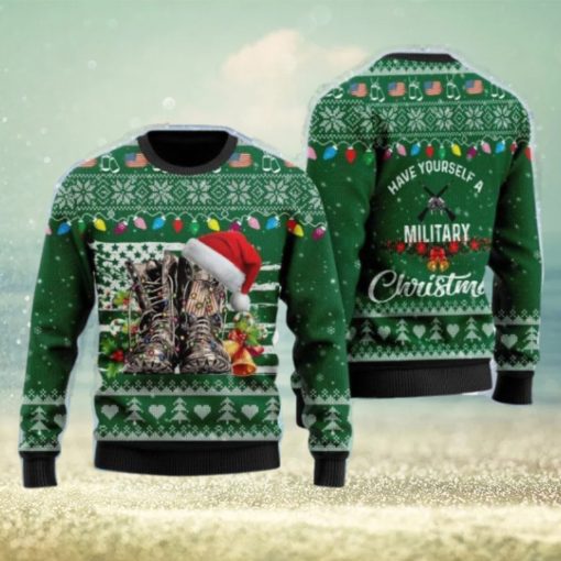 Soldiers Have Yourself A Military Christmas Ugly Sweater