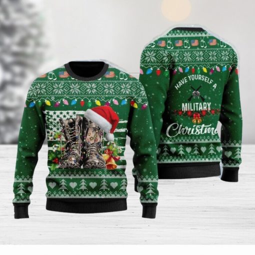 Soldiers Have Yourself A Military Christmas Ugly Sweater