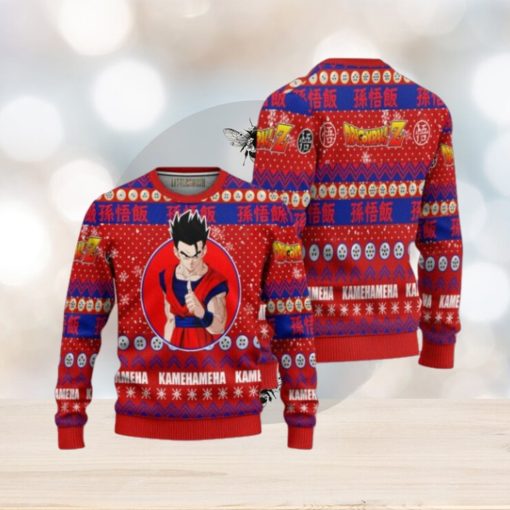 Son Gohan Anime Ugly Christmas Sweater Dragon Ball Z Xmas Gift