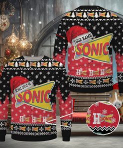 Sonic Drive In Ugly Christmas Sweater, Xmas Gift Ideas For Fans Uniform