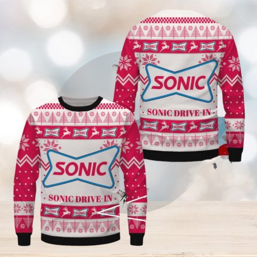 Sonic Drive In Ugly Christmas Sweater, Xmas Gift Ideas For Men Women