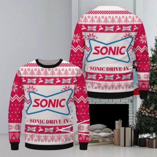 Sonic Drive In Ugly Christmas Sweater, Xmas Gift Ideas For Men Women