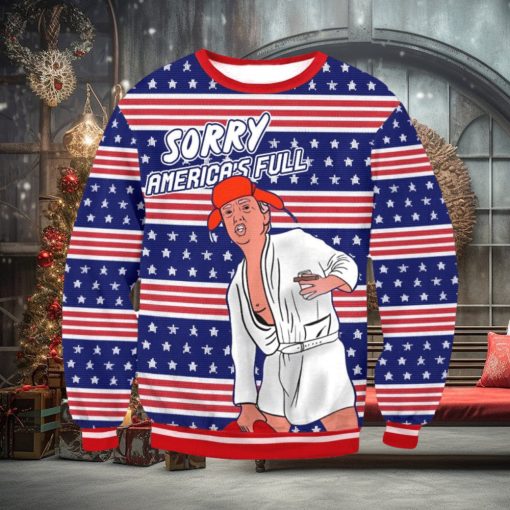 Sorry Merica’s Full Trump Parody Of Shitter’s Full Ugly Sweater Christmas Gift