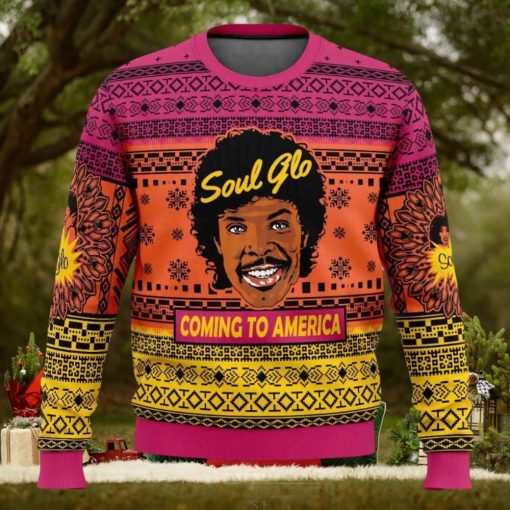 Soul Glo Coming to America Ugly Christmas Sweater