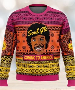 Soul Glo Coming to America Ugly Christmas Sweater