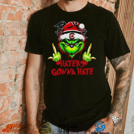 South Carolina Gamecocks Grinch middle finger haters gonna hate shirt