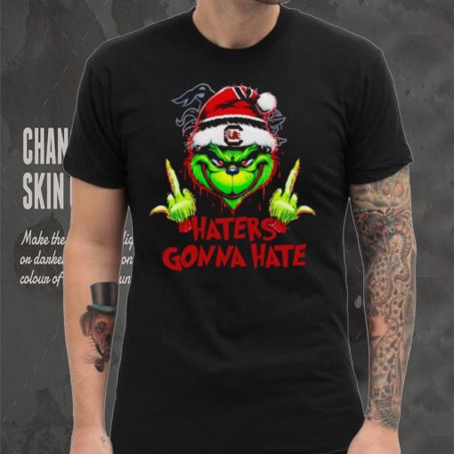 South Carolina Gamecocks Grinch middle finger haters gonna hate shirt