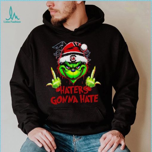 South Carolina Gamecocks Grinch middle finger haters gonna hate shirt
