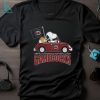 South Carolina Gamecocks Peanuts Snoopy Car Cartoon Sports Unisex T Shirt