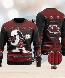 South Carolina Gamecocks Snoopy Dabbing Holiday Party Ugly Christmas Sweater Perfect Holiday Gift