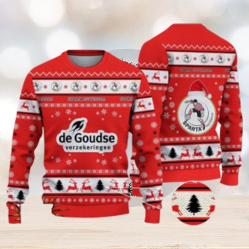 Sparta Rotterdam 3D Ugly Christmas Sweater For Men And Women Sport Fans