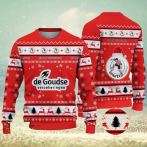 Sparta Rotterdam 3D Ugly Christmas Sweater For Men And Women Sport Fans