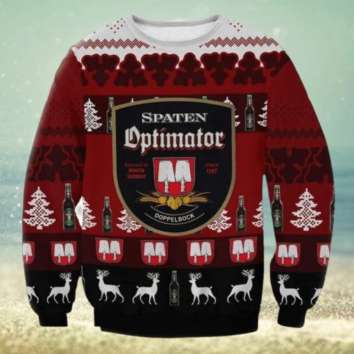 Spaten Optimator Ugly Christmas Sweater, Gift for Christmas Holiday