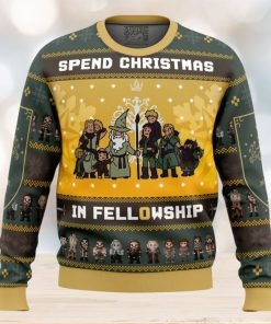 Spend Christmas in Fellowship The Lord of the Rings Ugly Christmas Sweater