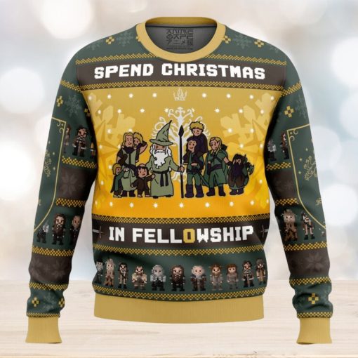 Spend Christmas in Fellowship The Lord of the Rings Ugly Christmas Sweater